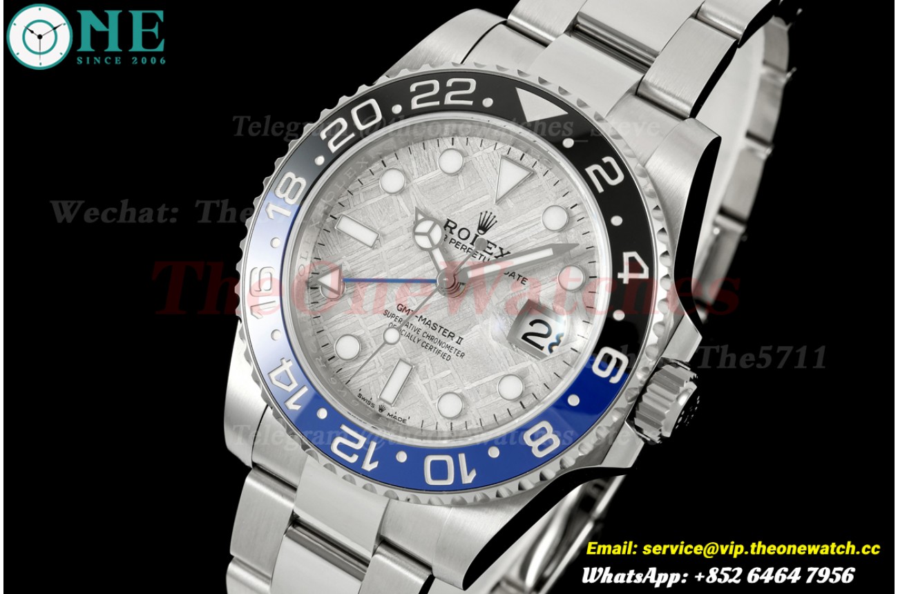 GMT Master II Blaken Blue 40mm Oys SS/SS Meteorite Dial ARF DD3285