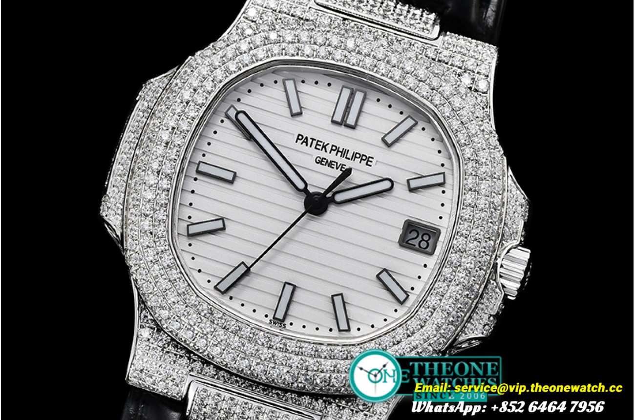Patek Philippe - Nautilus Mens 40mm Diams SS/LE White Sticks V2 MY9015