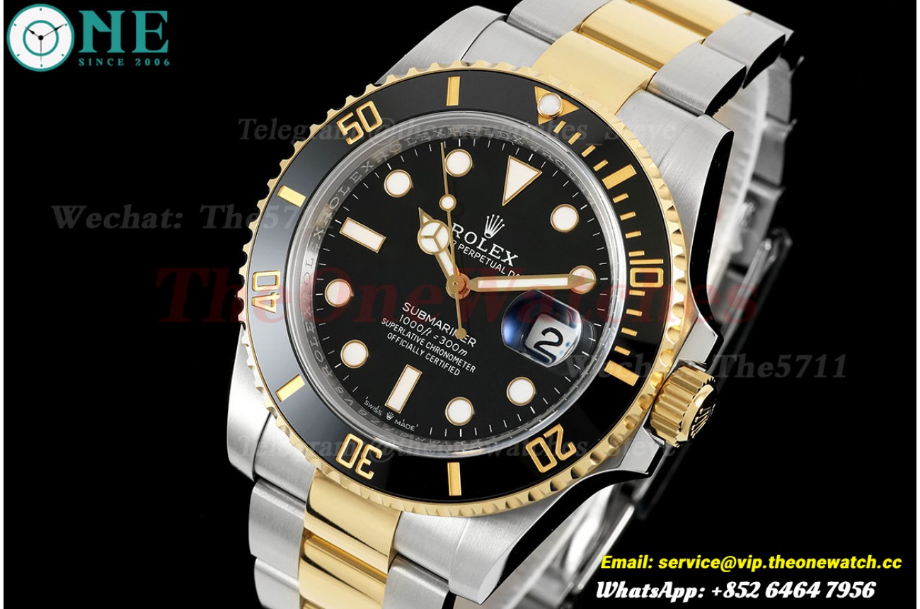 Submariner 126613LN 41mm YG/SS Black Dial RCF VR3235 (Weighted Approx.175g)