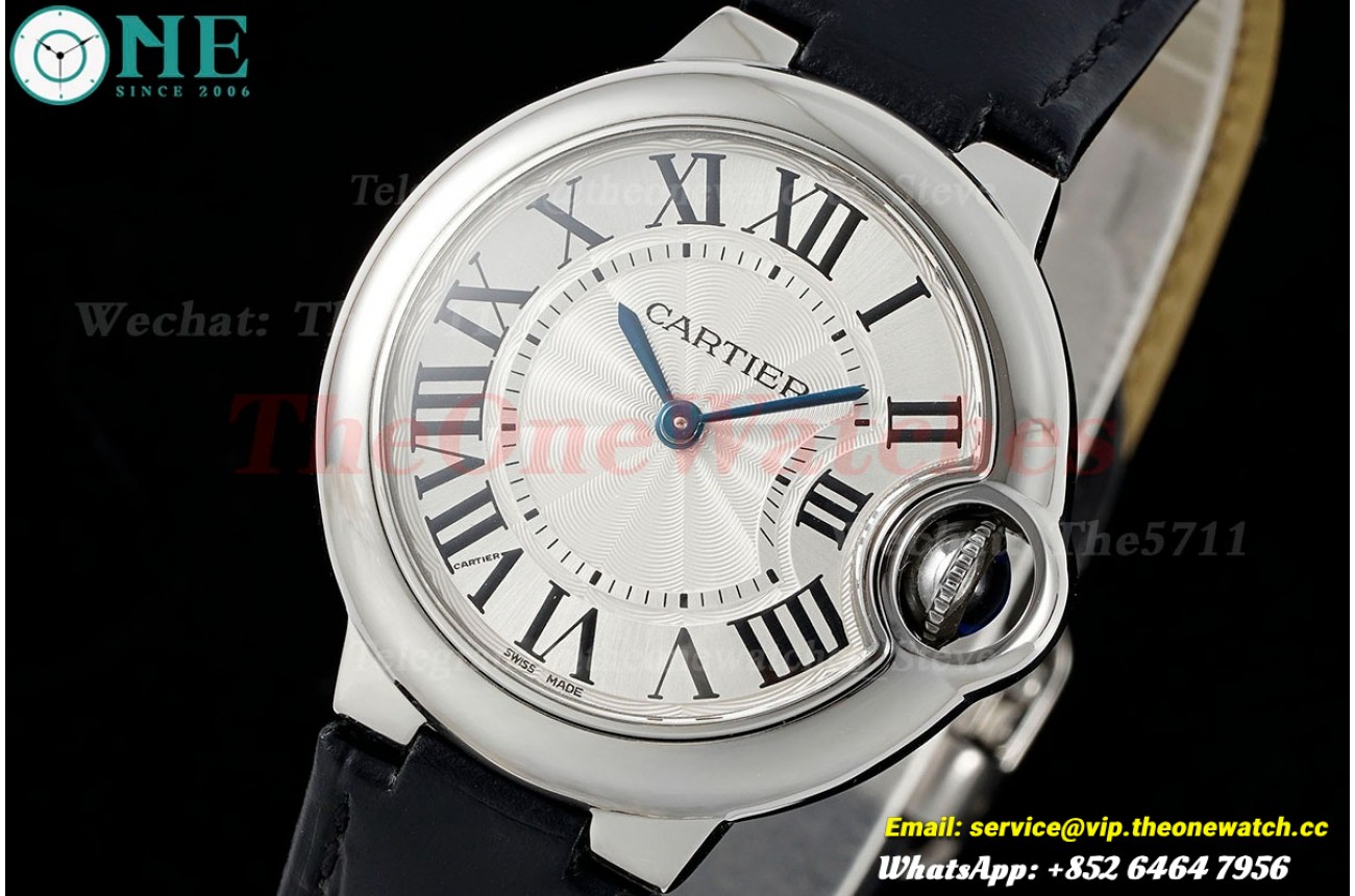 Ballon Bleu De Cartier 33mm SS/LE White Dial AF Quartz