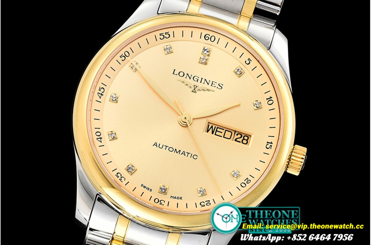 Longines - Longines Master Collection DayDate YG/SS LGF Gold A2836