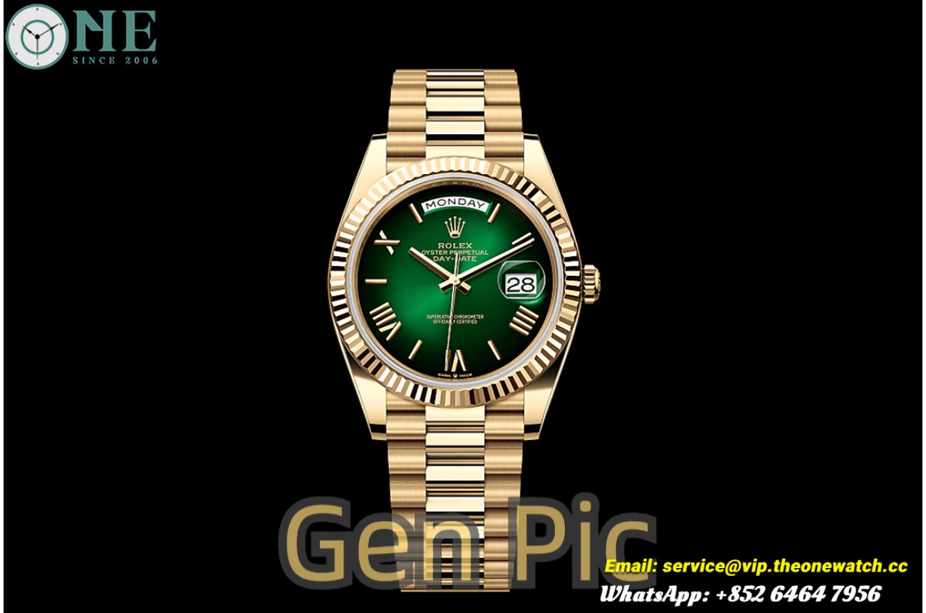 DayDate 228238 40mm YG/YG Omber Green/Rmn VSF V2 DD3255 (Weight Approx.182g)