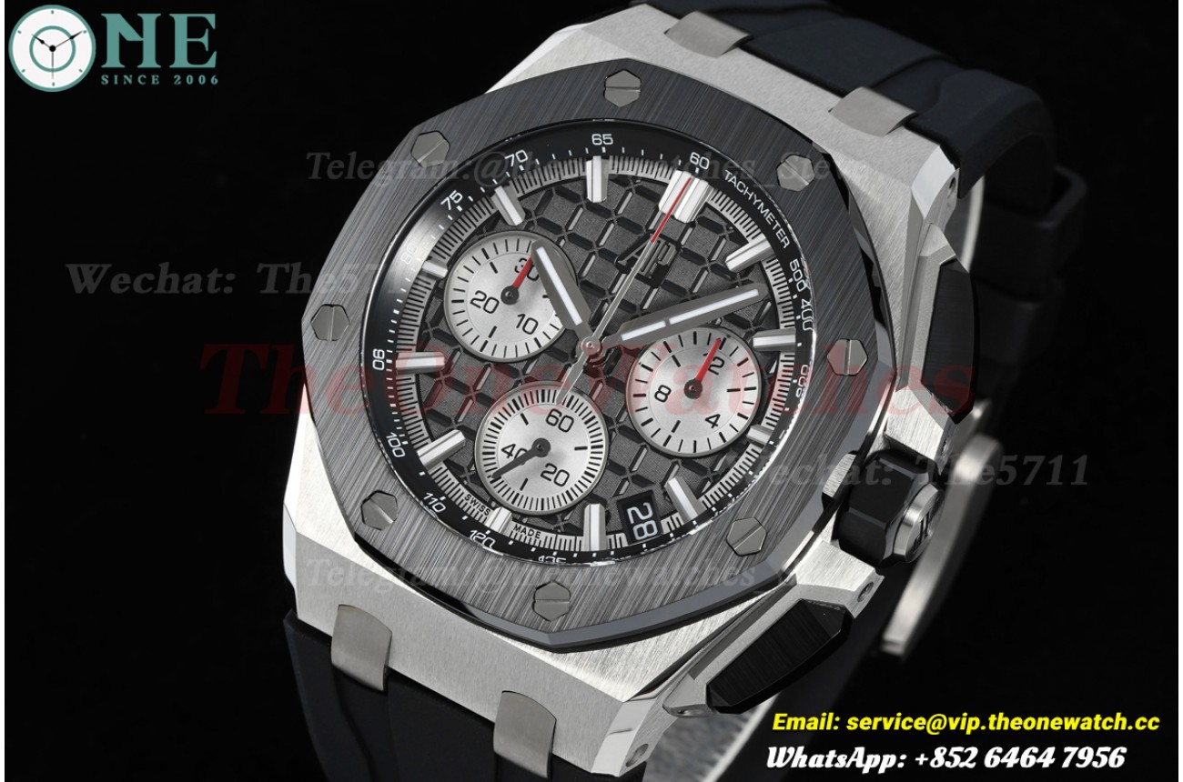 Royal Oak Offshore 26420 43mm SS/RU Black/Stk DDF DD4401 Super Clone