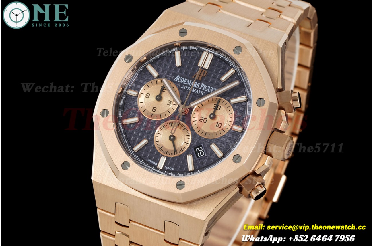 Royal Oak Chrono 26239OR 41mm RG/RG Blue Dial APWF DD4801