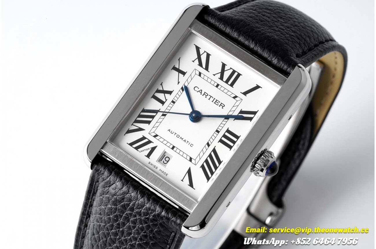 Tank Solo 41mm White Dial on Togo Leather AF MY9015