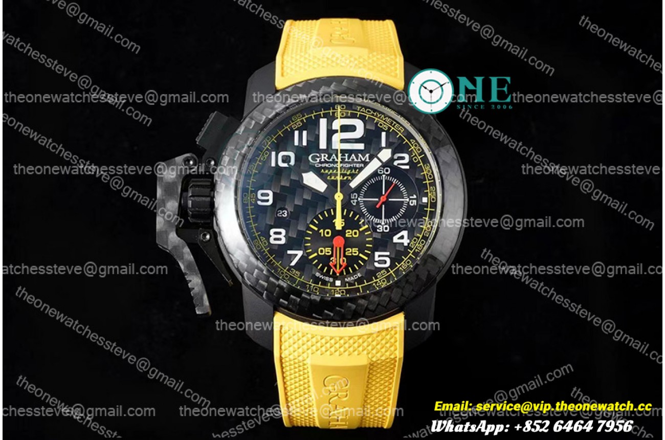 Graham Chronofigher Yellow TI/RU 46mm JKF A7750