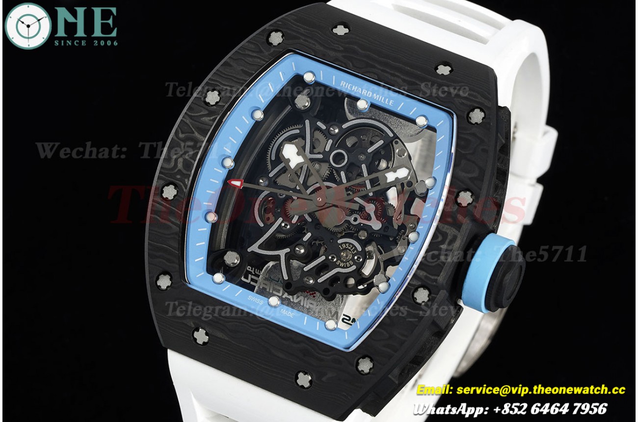 RM055 43mm Black NTPT/RU Skeleton Dial BBF RMUL2 Super Clone