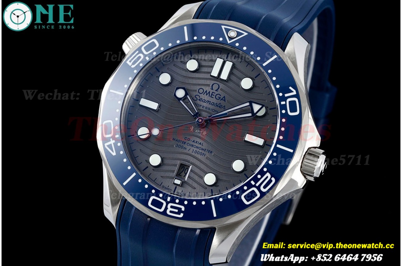 Seamaster 300m 42mm SS/RU Grey/Blue ZF A8800