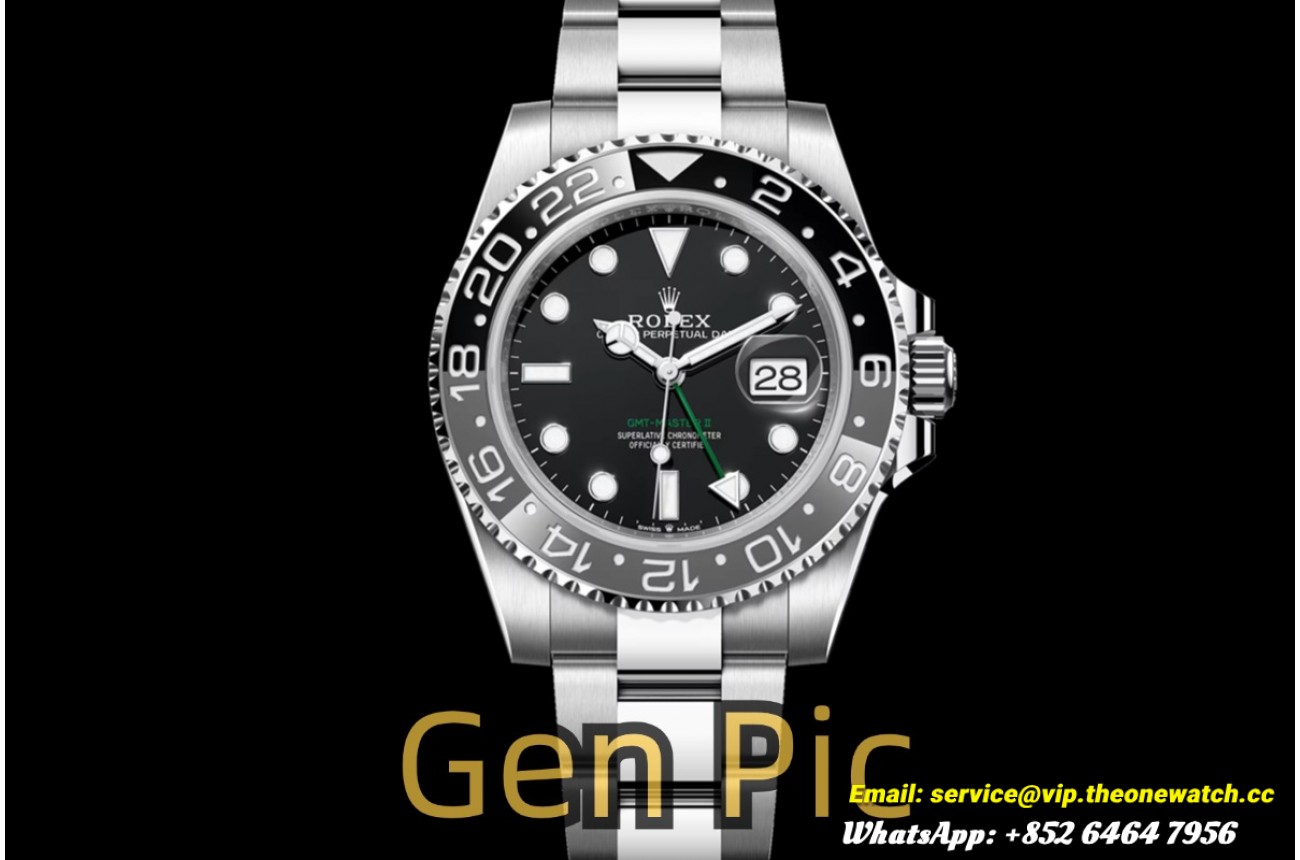 GMT Master II 126710 Bruce Wayne 40mm Oys SS/SS Black Dial VSF DD3285