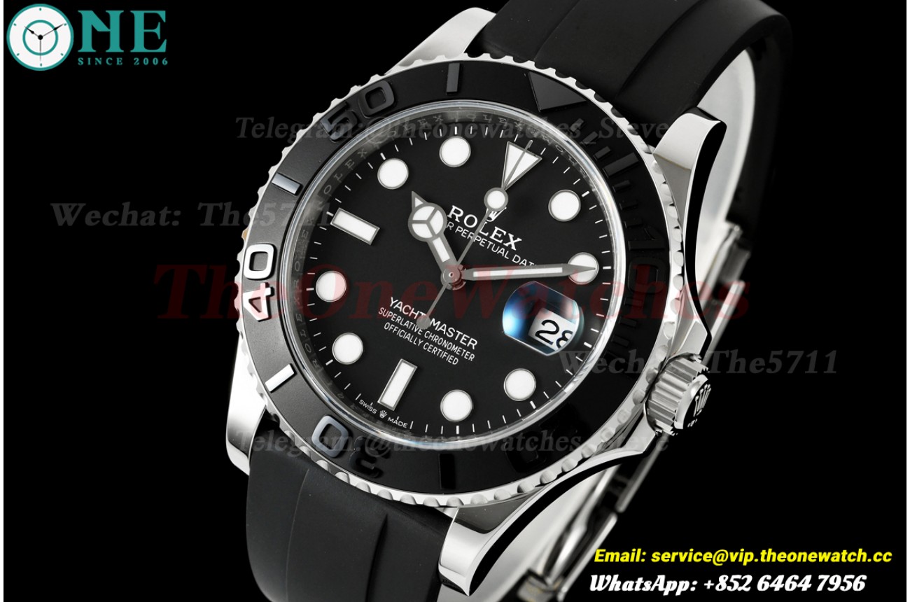 Yacht-Master 226659 42mm SS/RU Black/Dot WF JH3235 (Weighted Approx.179g) (Free Sprung)