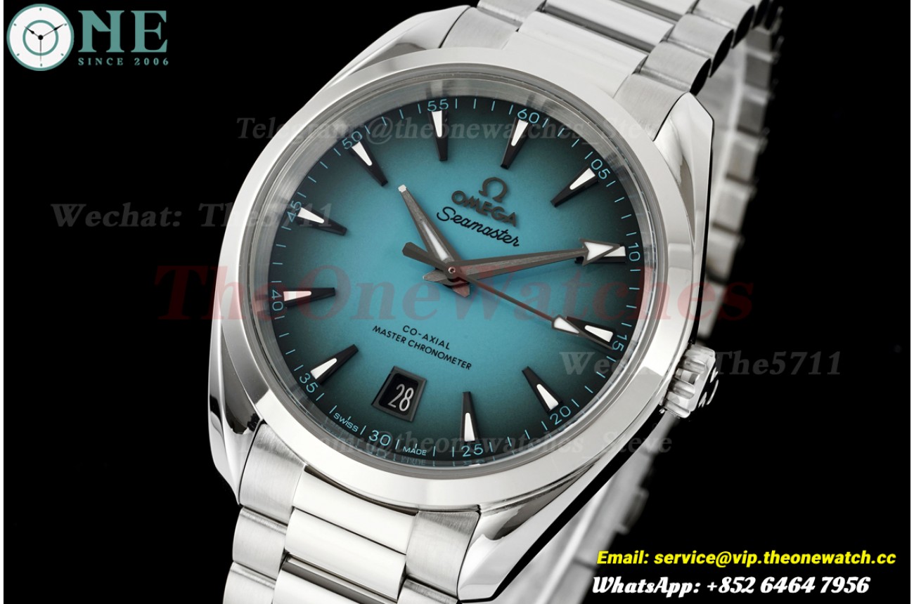 Aqua Terra 38mm SS/SS Turquoise Blue Dial VSF VS8800