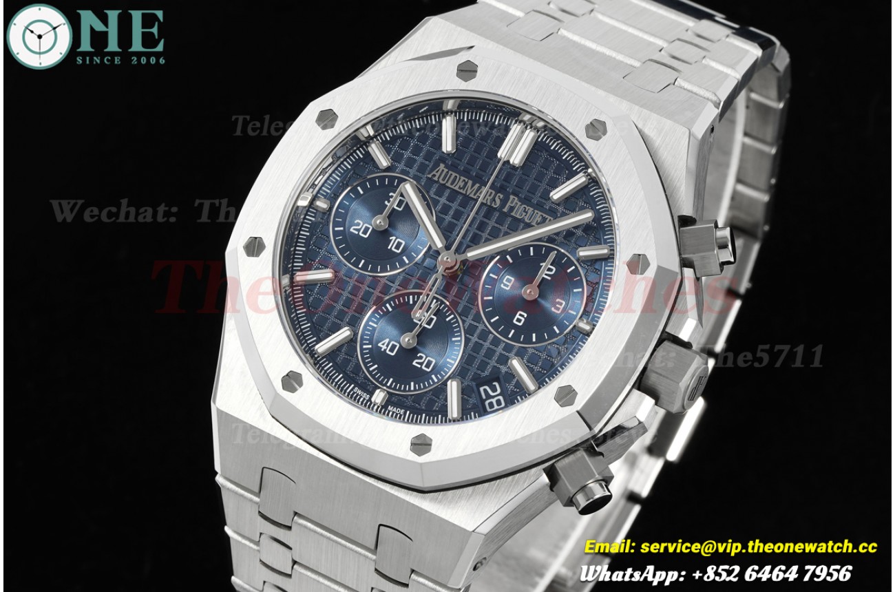 Royal Oak Chrono 26240ST “50th Anniversary” 41mm SS/SS Blue Dial DDF DD4401 (SW Dial)
