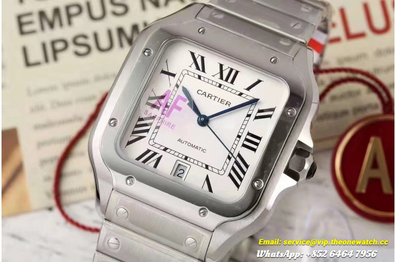 Cartier - Santos De Cartier 40mm SS/SS White Dial AF MY9015