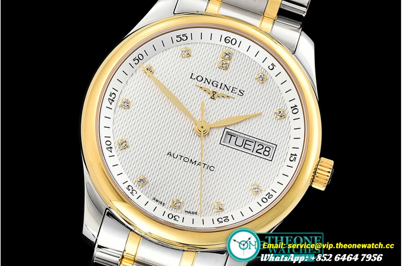 Longines - Longines Master Collection DayDate YG/SS LGF Wht A2836