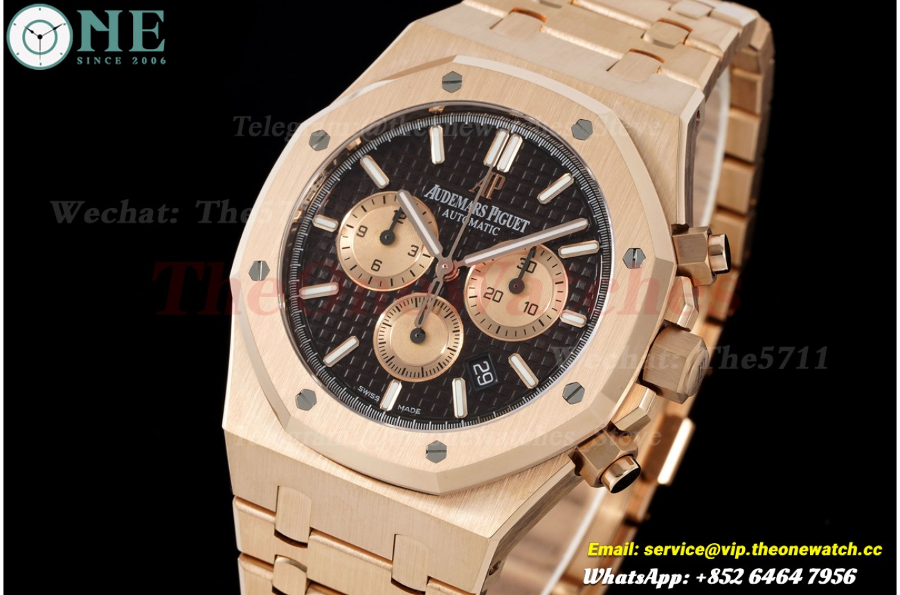 Royal Oak Chrono 26239OR 41mm RG/RG Brown Dial APWF DD4801