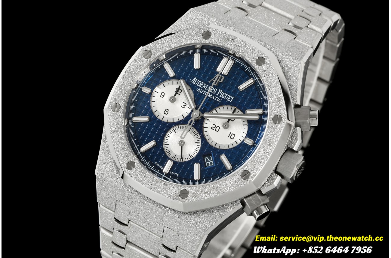 Royal Oak Chrono 26331 Frosted 41mm SS/SS Blue/Wht APSF DD4801