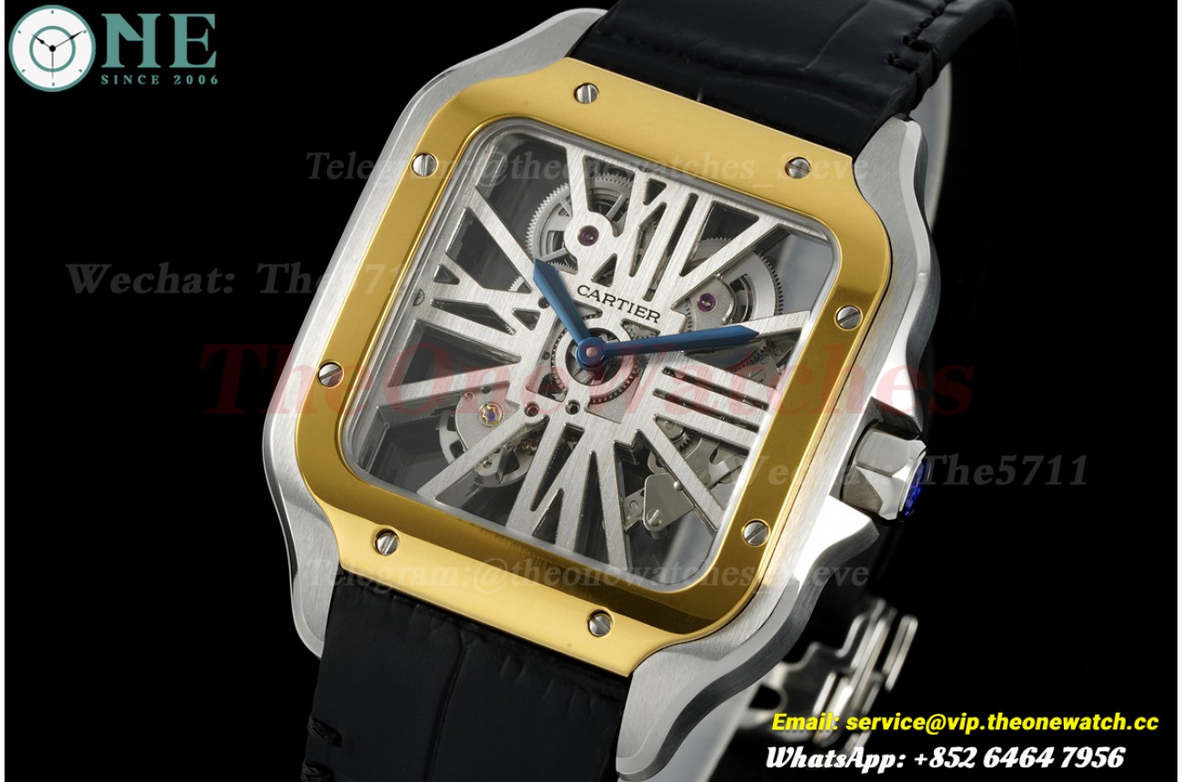 Santos De Cartier 40mm SS/LE Skeleton Dial RICHF V2 9611MC Surer Clone