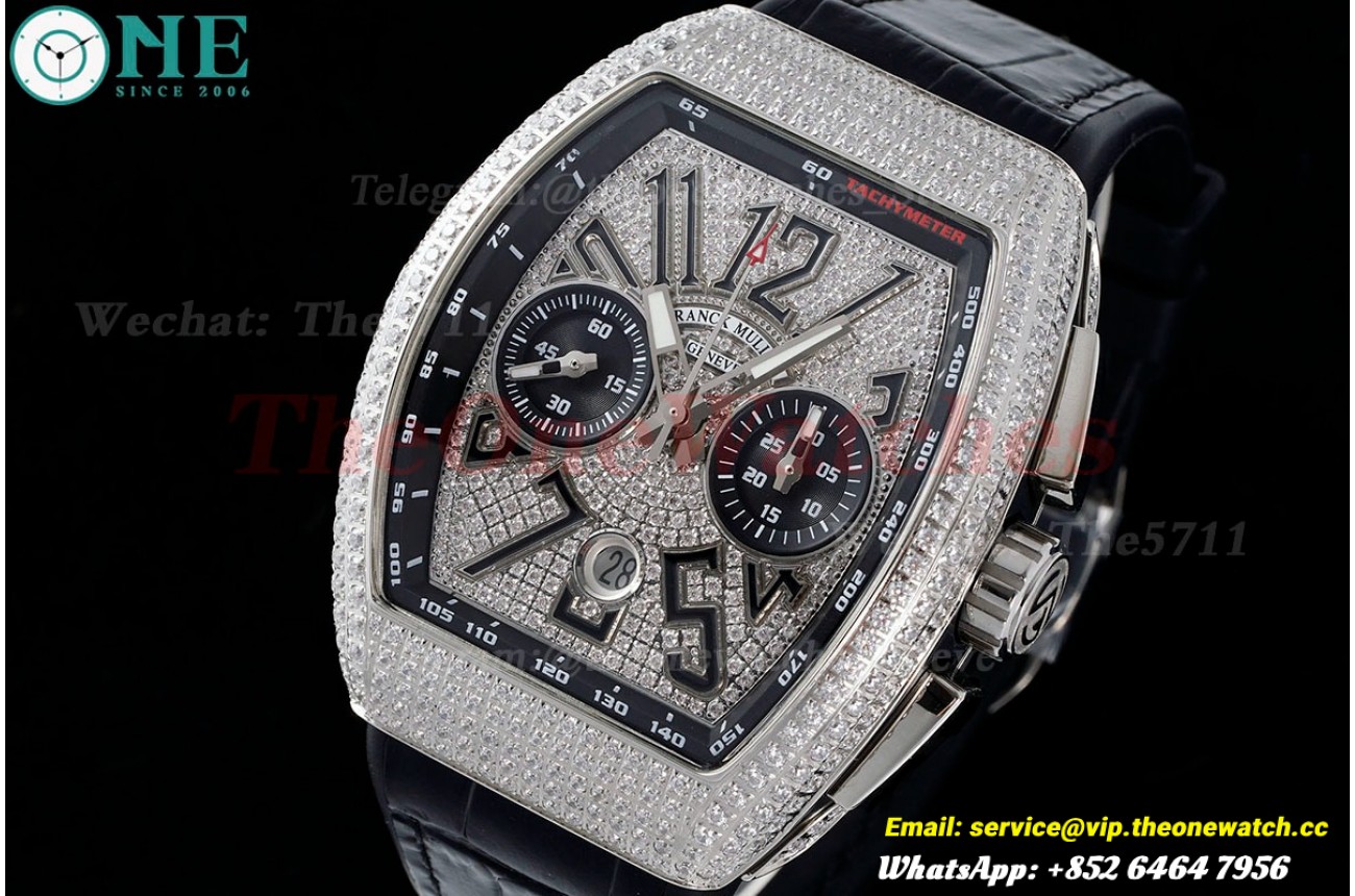 Vanguard Chrono Dia SS/LE Black/Num ABF A7750