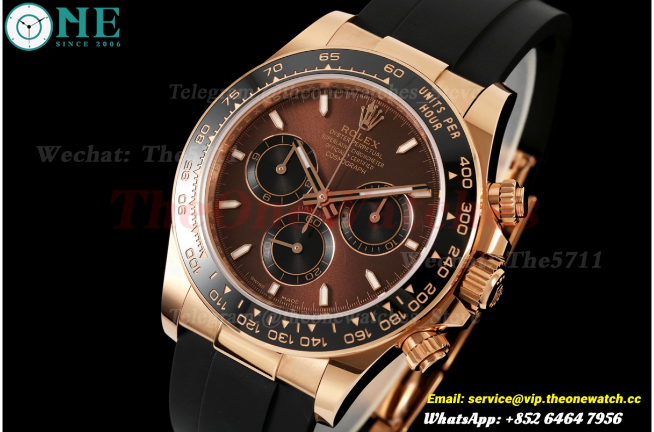 Daytona 126515 40mm RG/RU Brown/Stk WF JH4131 (Weighted Approx.161g) (Free Sprung)