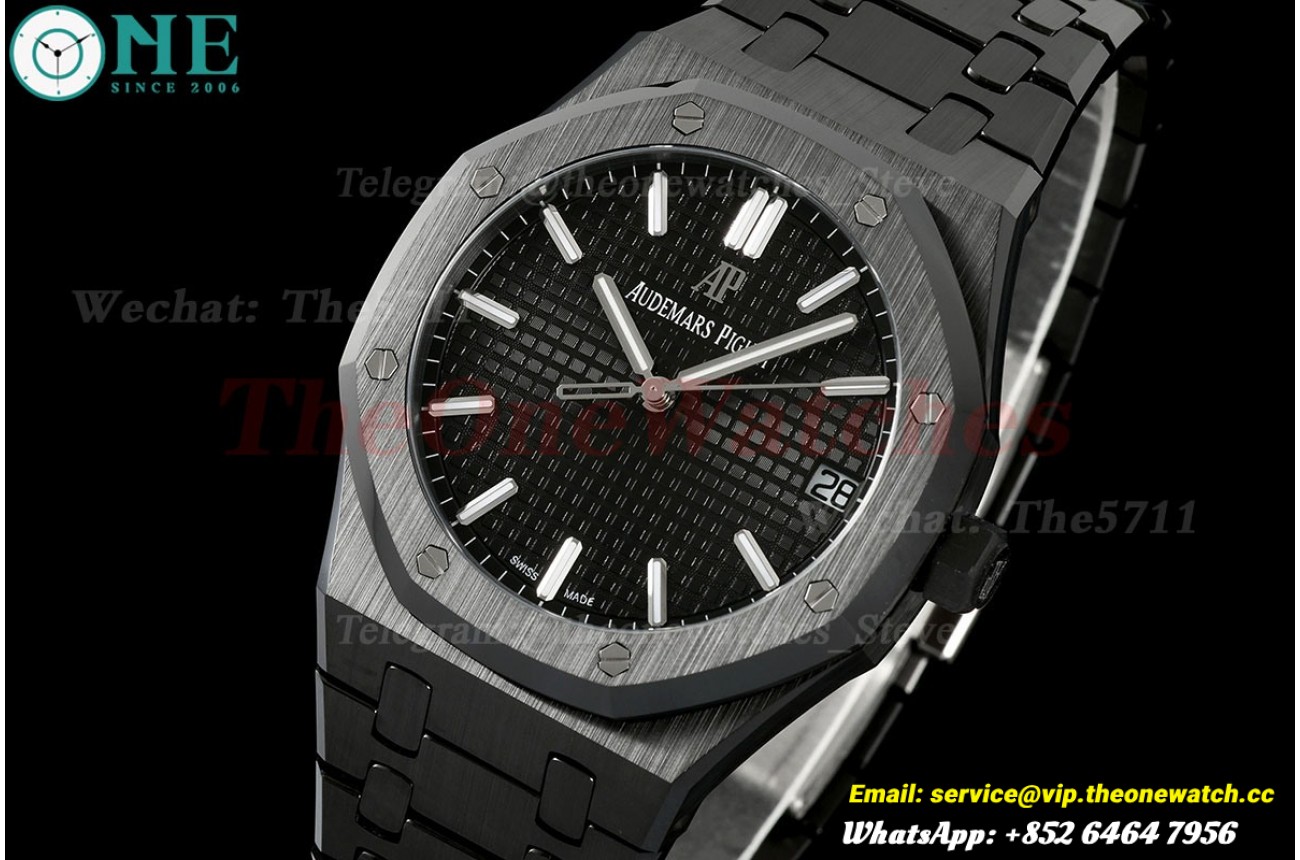Royal Oak 41mm 15500 Black Ceramic/Cer Black Dial APSF SA4302 Super Clone