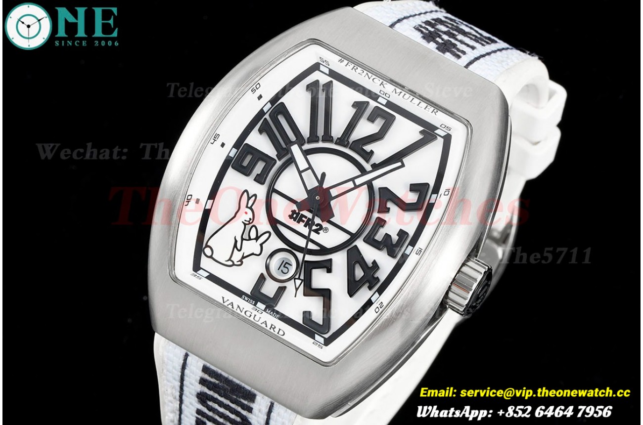 Vanguard Mens #FR2 SS/LE White Dial ABF A2824