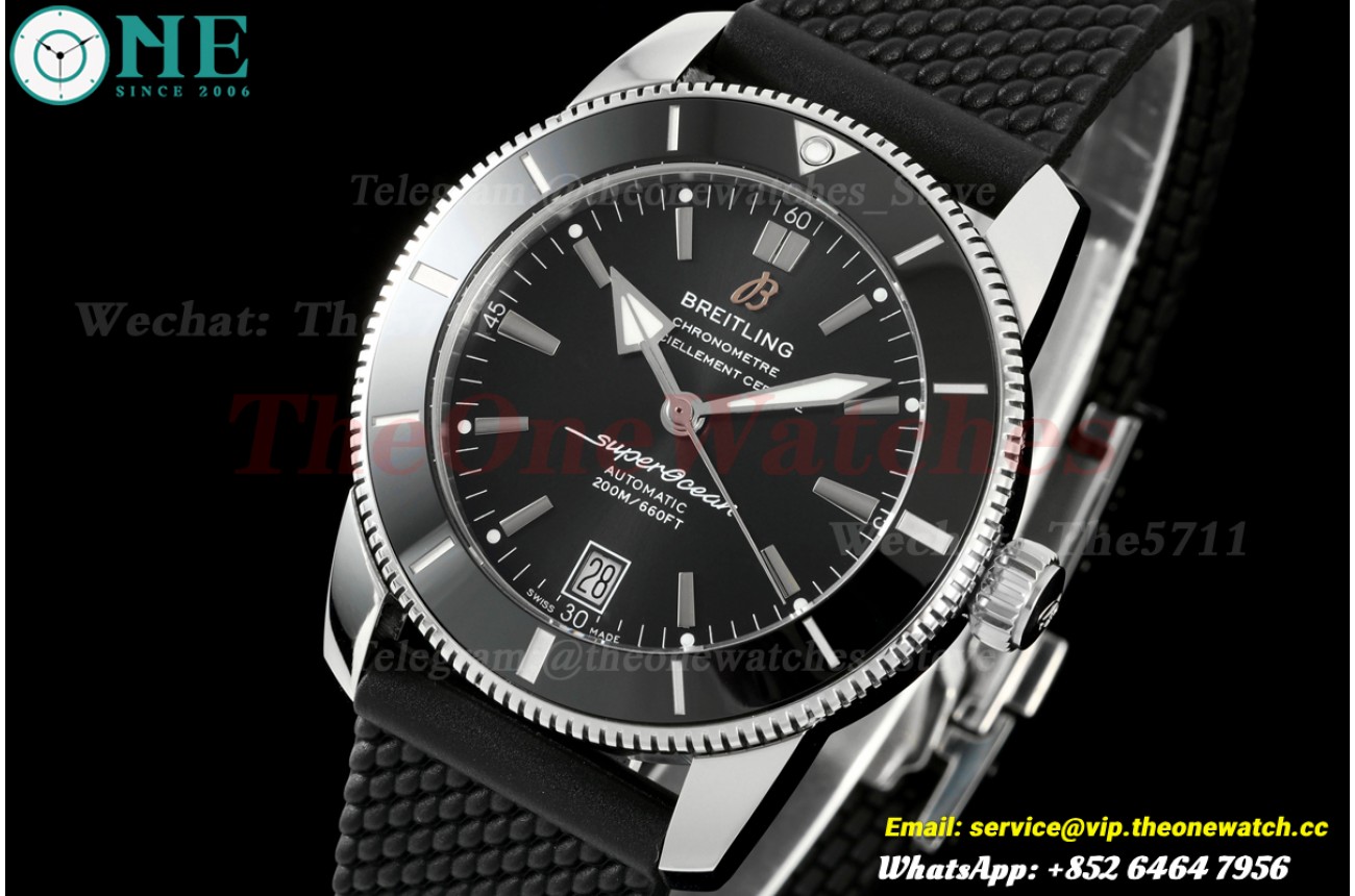 Superocean Heritage B20 42mm SS/RU Black Dial BLF A2824