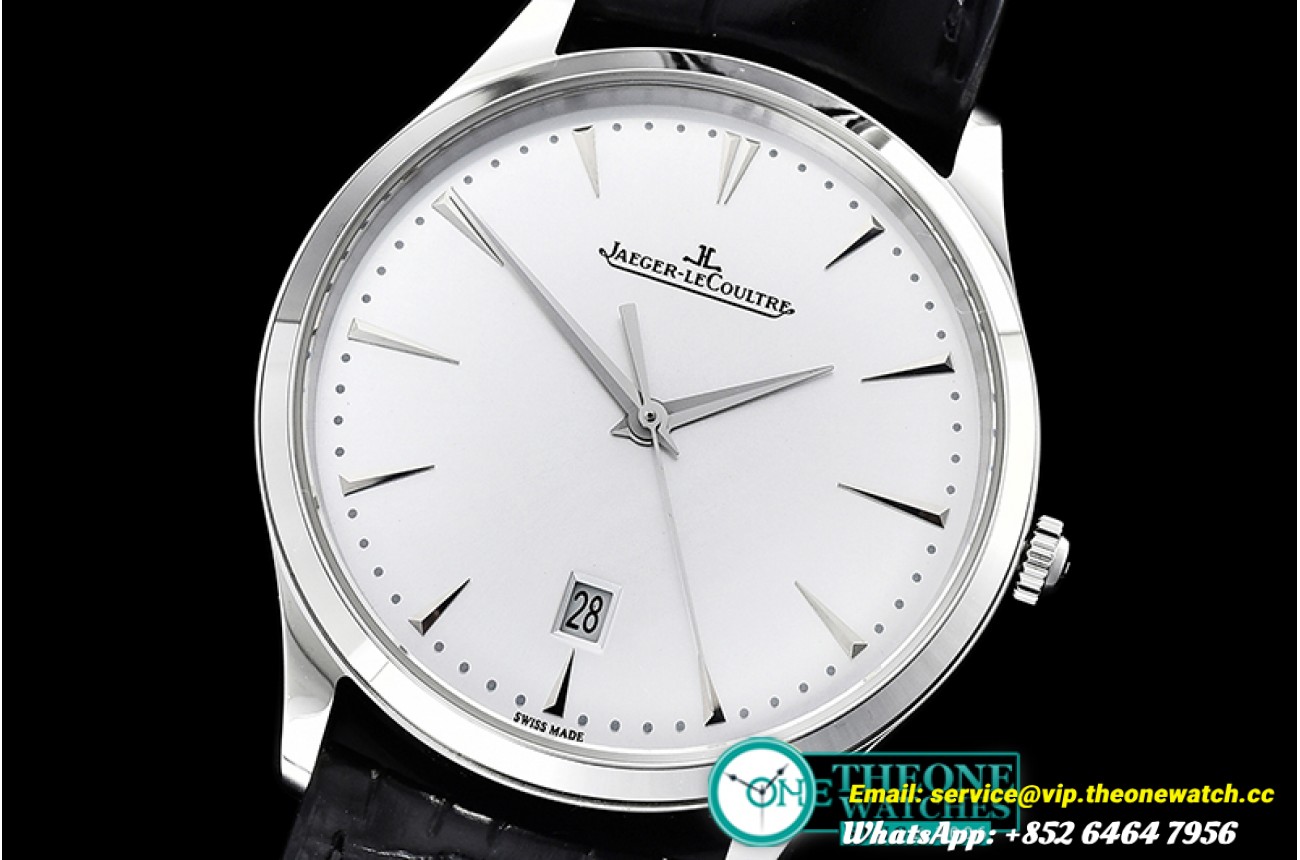Jaeger LeCoultre - Master Ultra Thin Date SS/LE White ZF 1:1 MY9015 Mod