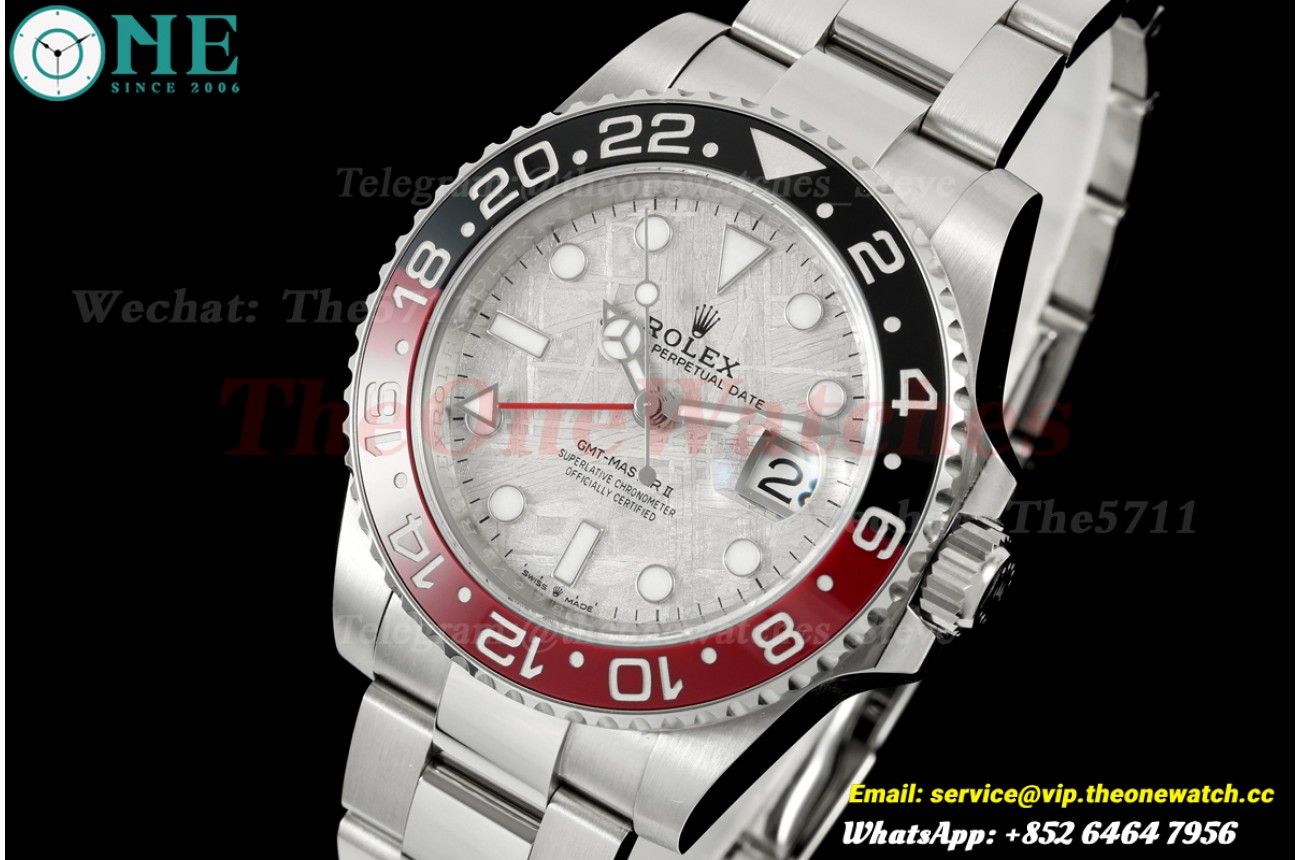 GMT Master II Blaken Red 40mm Oys SS/SS Meteorite Dial ARF DD3285