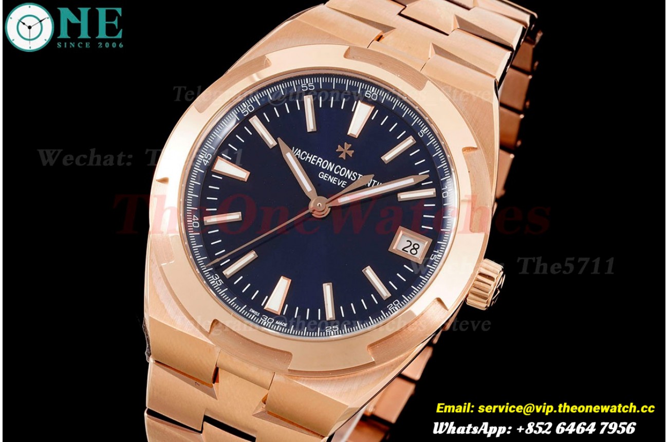 Overseas 4500V 41mm RG/RG Blue Dial 8F A5100
