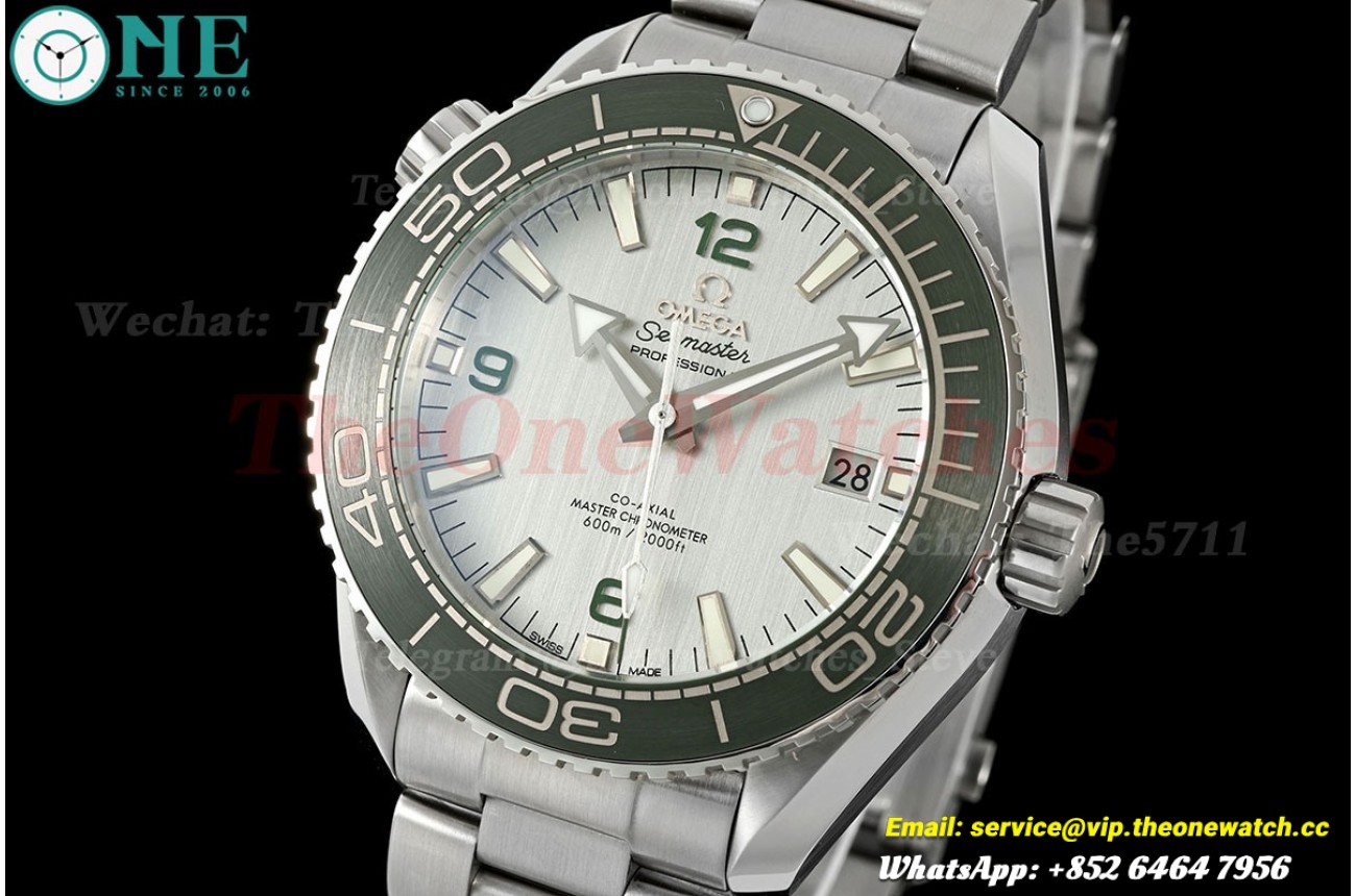Planet Ocean 600m 43.5mm SS/SS Grey Textured Dial SCF A8900