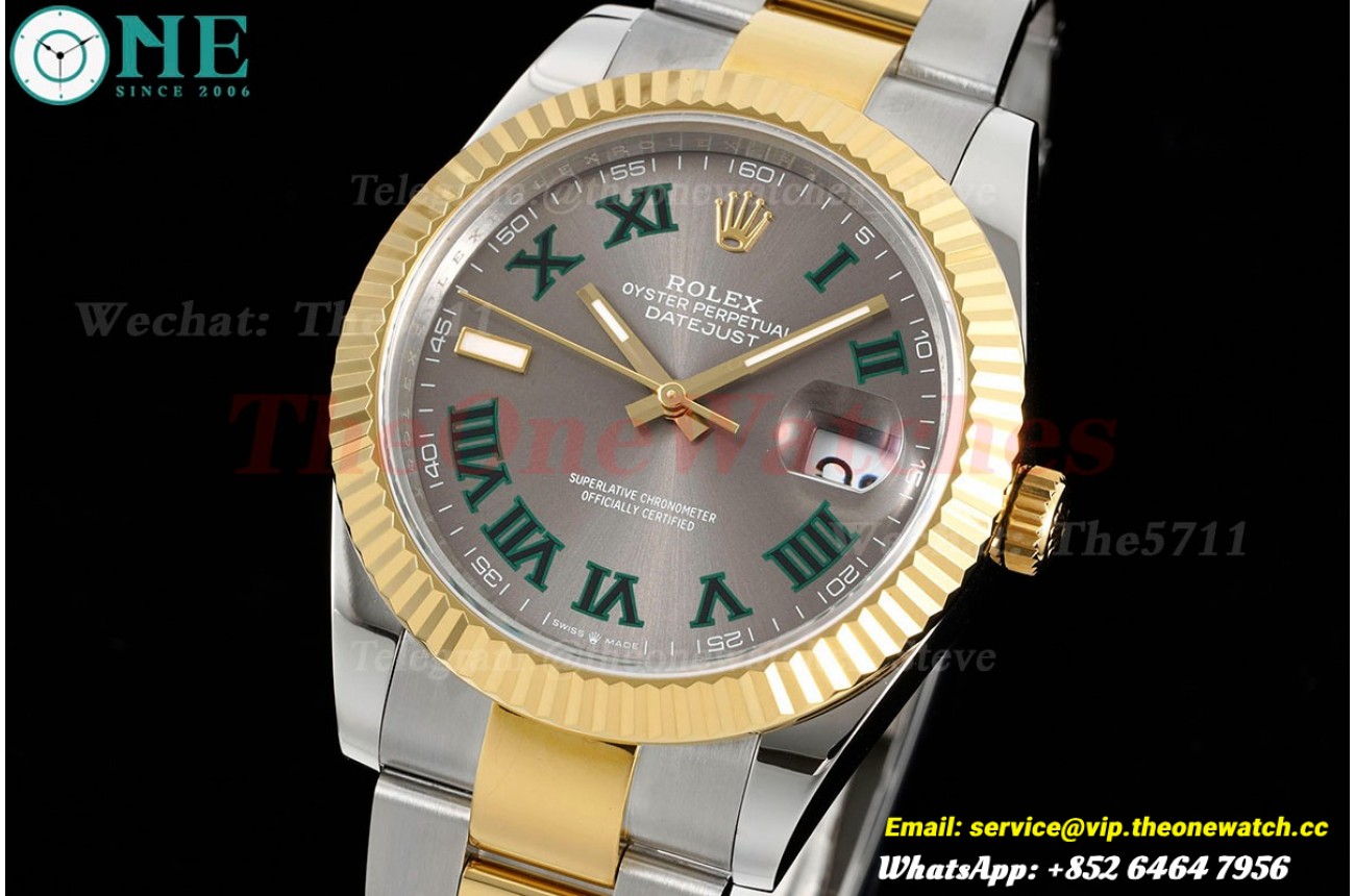 Datejust 126333 41MM Oyster 904L Grey/Rmn YG/SS GMF VR3235
