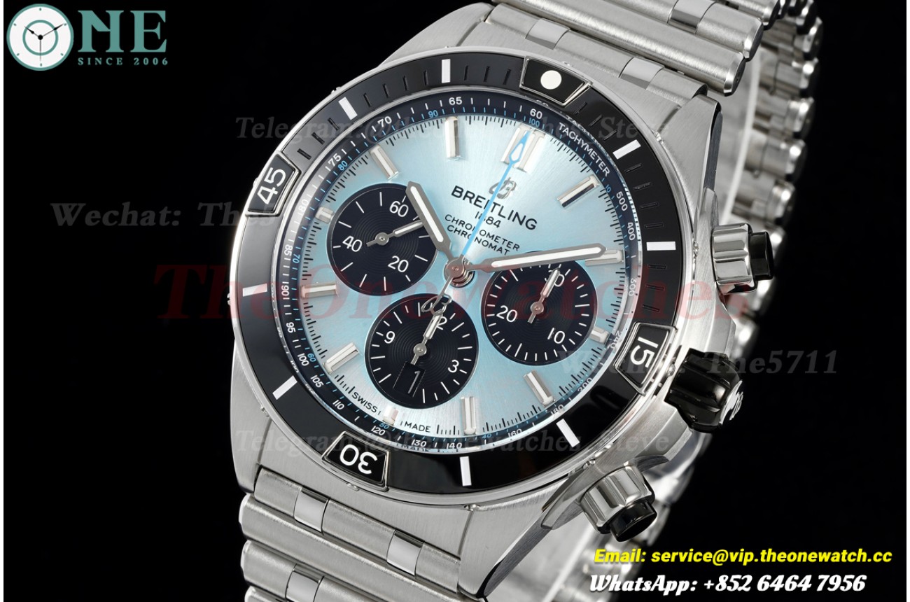 Super Chronomat B01 44MM SS/SS Blue/Stk Dial BLF A7750