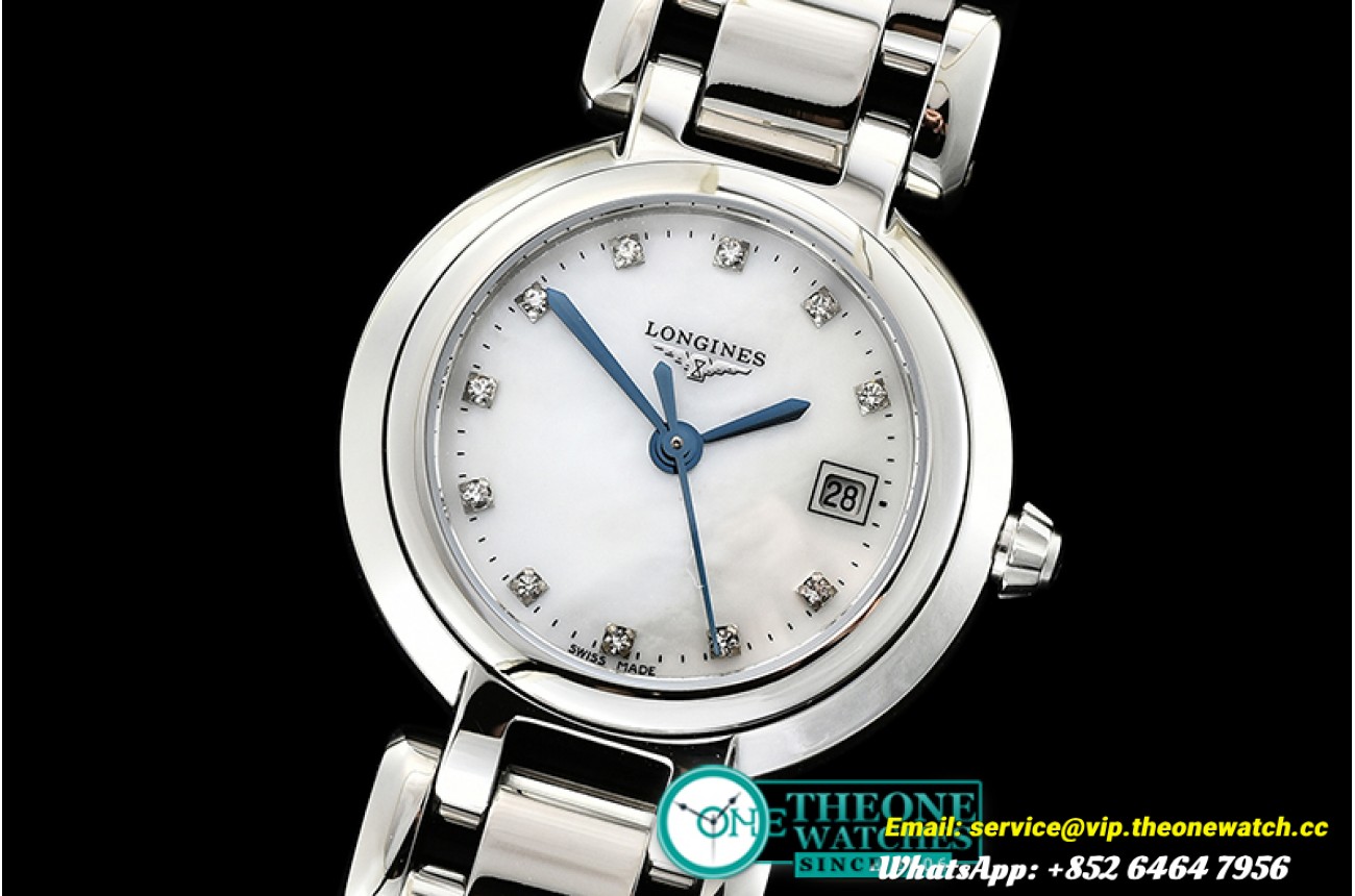 PrimaLuna 26mm SS/SS White MOP Diam GSF Swiss Quartz