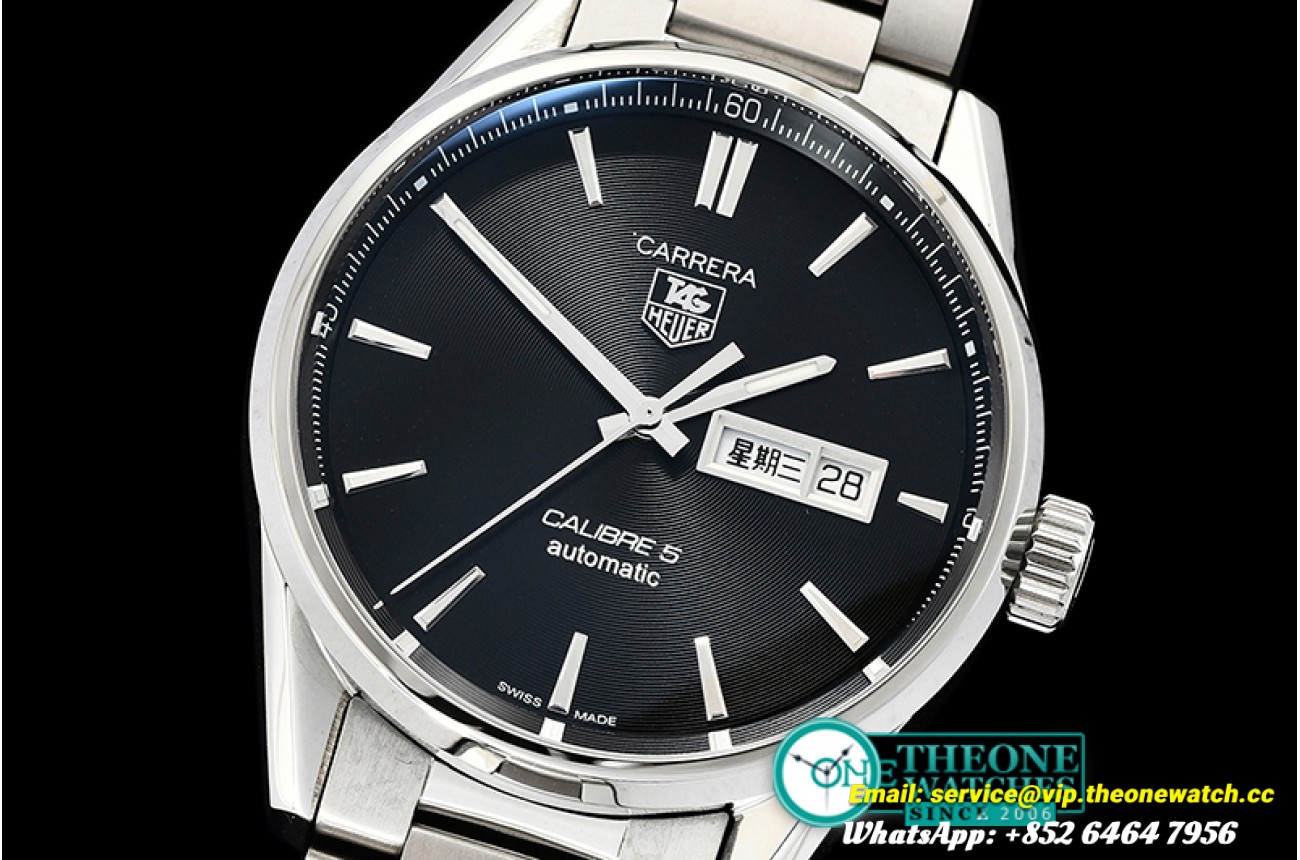 Tag Heuer - Carrera Calibre 5 Automatic SS/SS Black ANF Asia 2824