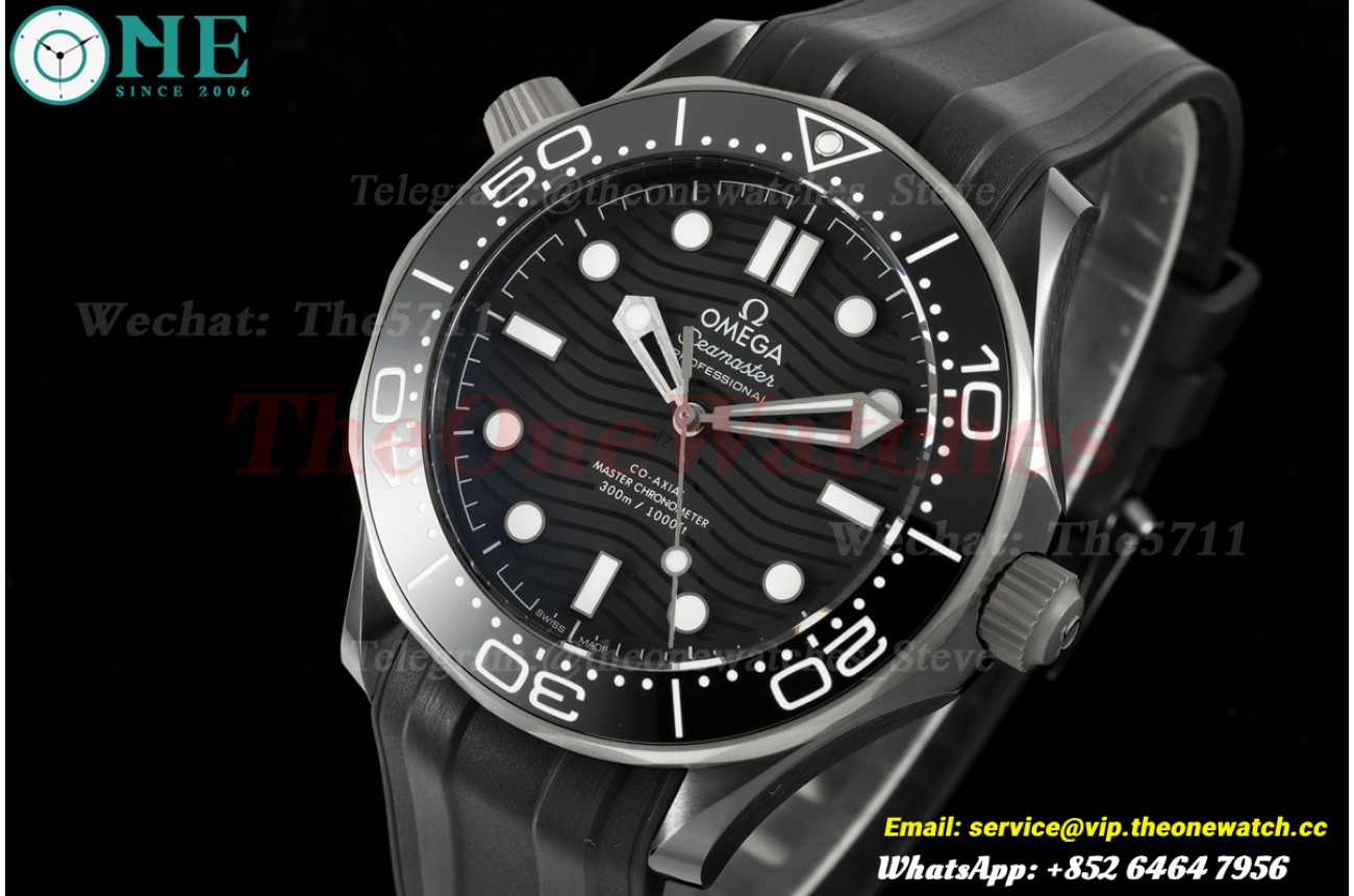 Seamaster 300m 43.5mm Black Ceramic/RU Black/Dot Dial ORF OR8806 Super Clone