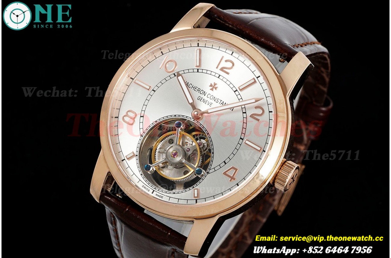 Fiftysix 41mm RG/LE Silver Dial RMSF Tourb