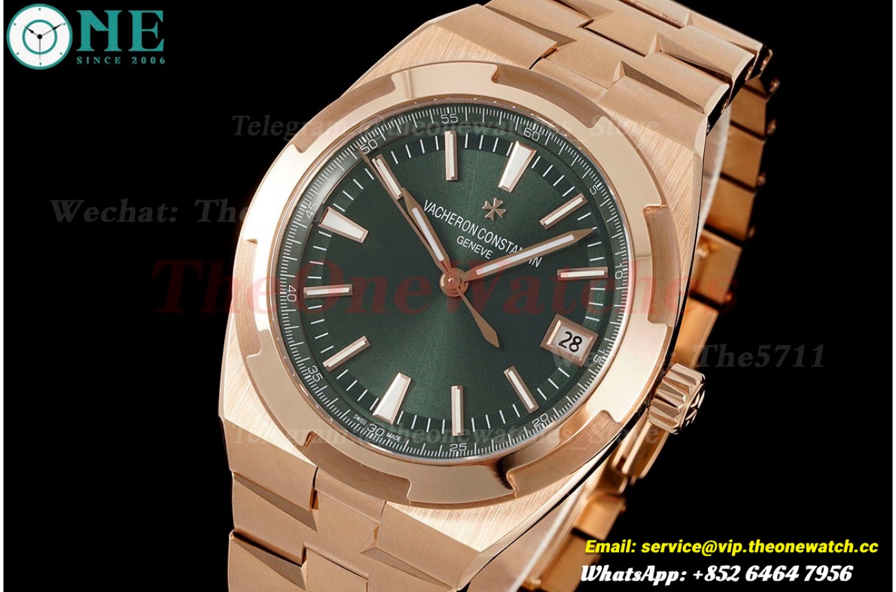 Overseas 4500V 41mm RG/RG Green Dial 8F A5100