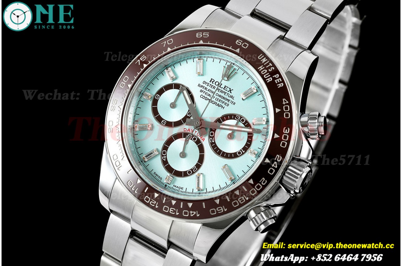 Daytona 126506 40mm SS/SS Ice Blue/Dia QF V13 JH4131(Gain Weight Approx. 195g) (Free Sprung)