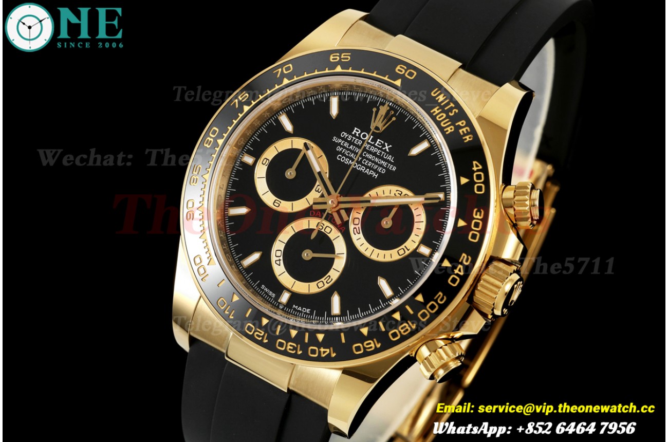 Daytona 126518 40mm YG/RU Black/Stk WF JH4131 (Weighted Approx.161g) (Free Sprung)