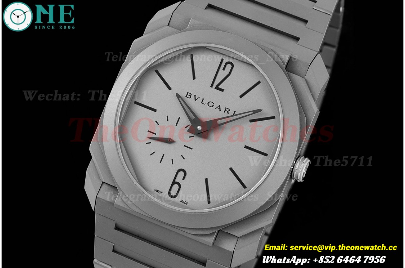 OCTO Finissimo 40mm TI/TI Grey dial BVF A138