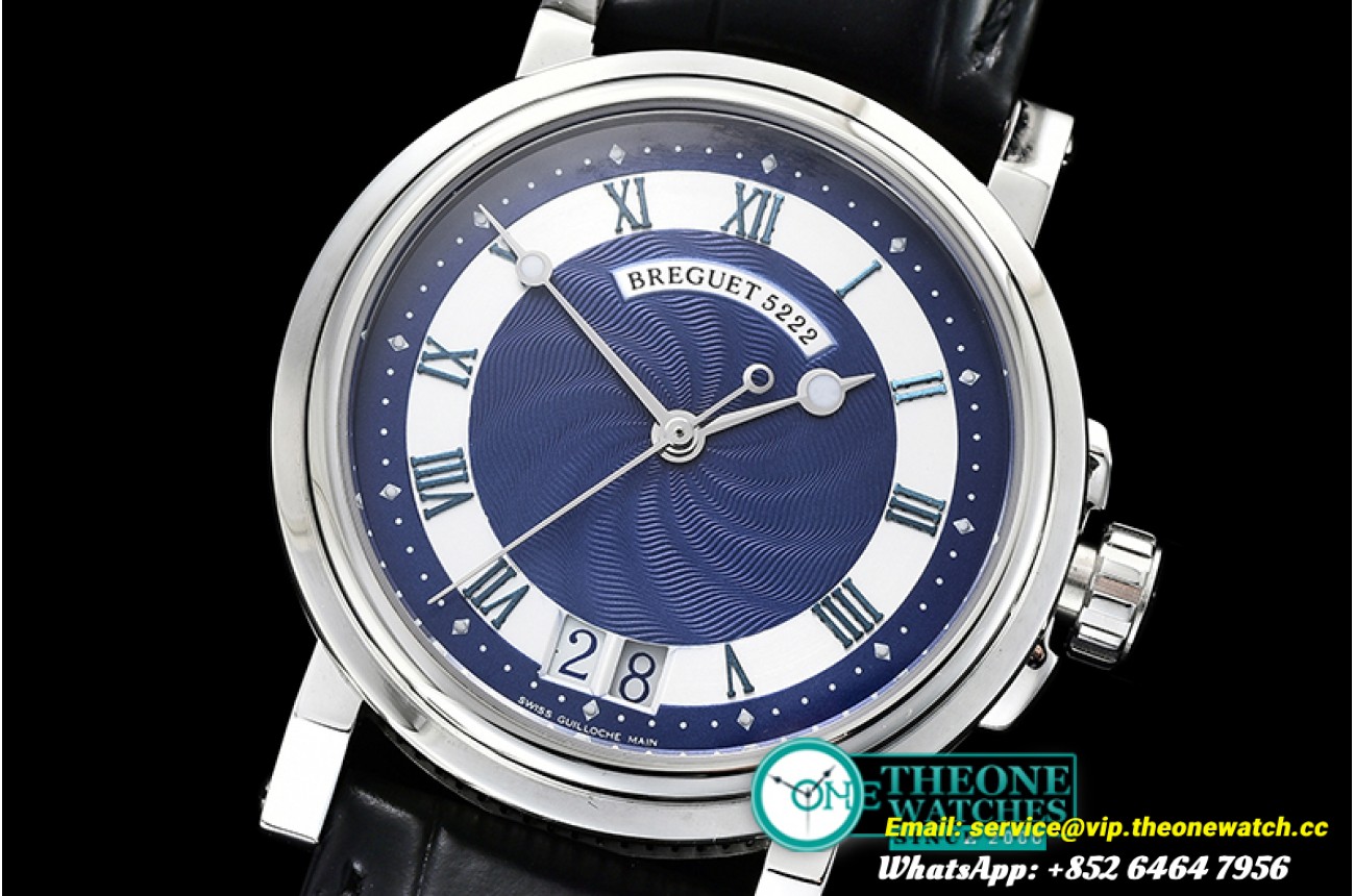 Breguet - Breguet Marine Big Date Ref.5222 SS/LE Blue/Rmn A2892