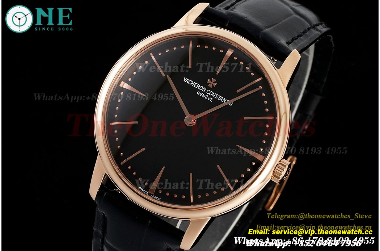 Patrimony 81180 RG/LE Black Dial KZF MY9015