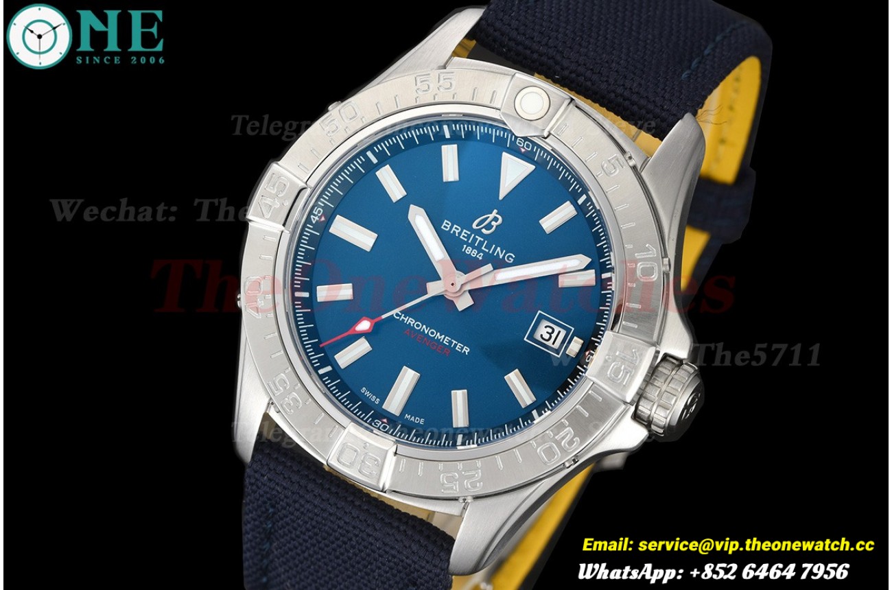 Avenger Automatic 43mm SS/NY Blue Dial BLSF A2824