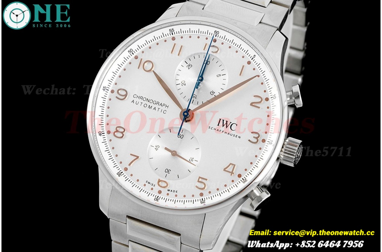Portuguese Chrono 41mm SS/SS White Dial V6SF A69355