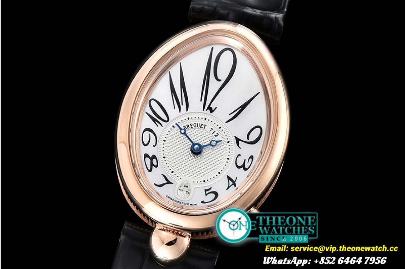 Breguet - Queen of Naples Ladies RG/LE Wht MOP Jap Movt