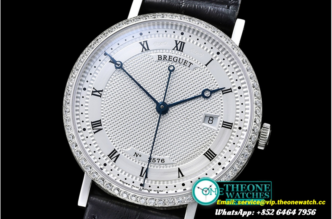 Breguet - Breguet Classique Ref.5177 Diams SS/LE White A2892 Mod