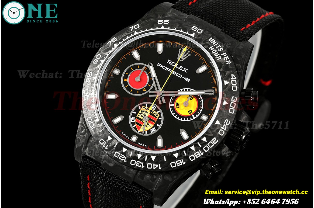 Daytona Diw 40mm 'Porsche' Black Carbon/NY Black Dial ANTF SH4130