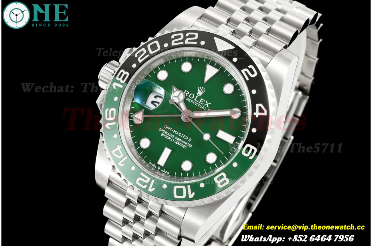 GMT Master II 126729 Jub 40mm SS/SS Green Dial THBF SH3285 (Gain Weight)