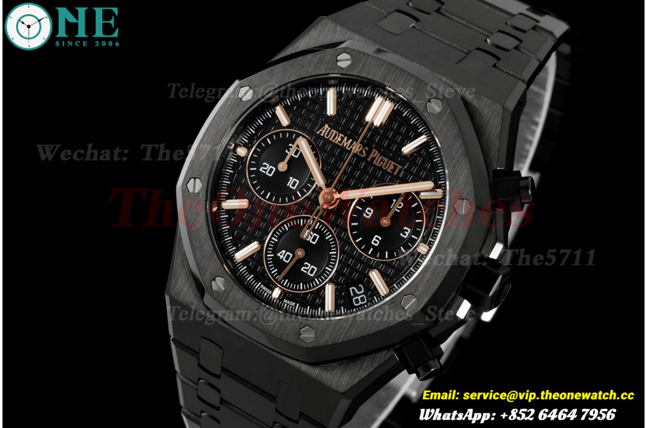Royal Oak Chrono 26240CE 41mm PVD/PVD Black Dial DDSF DD4401