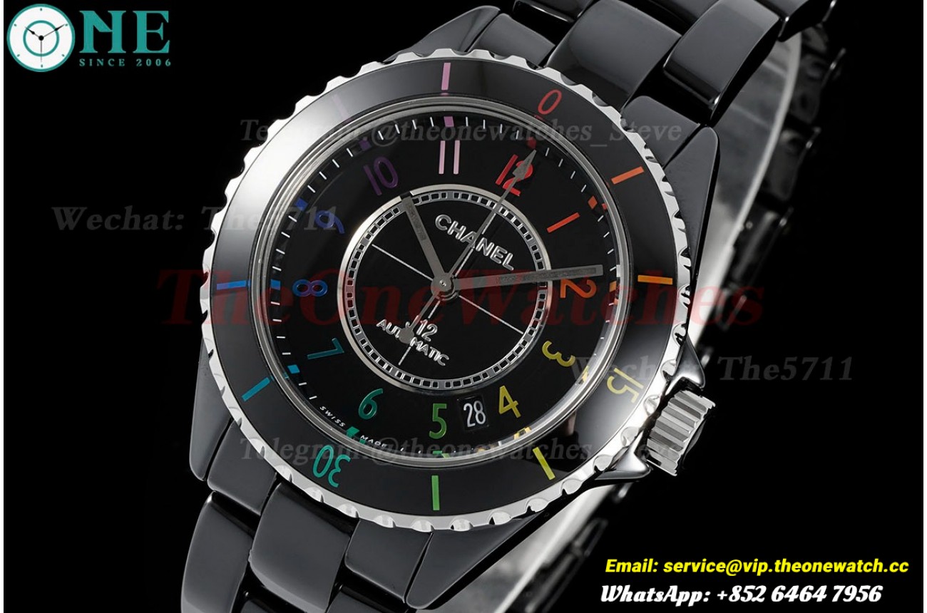J12 38mm Black Ceramic/Cer Black Dial HTF A12.1
